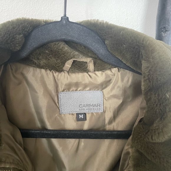 Olive Green Oversized Jacket - Picture 5 of 5